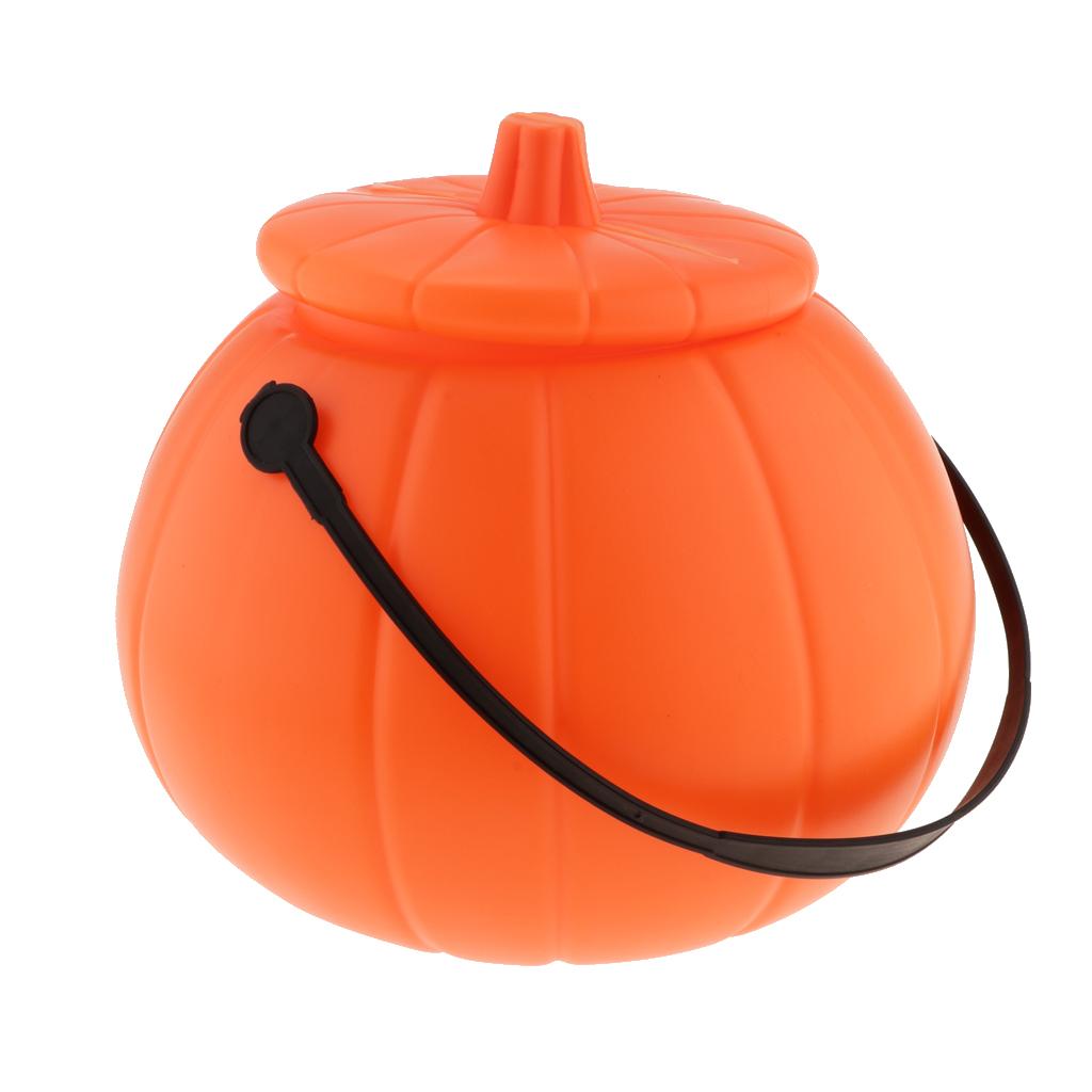 Pumpkin Lantern Halloween - Cadılar Bayramı Şeker Kovası, Balkabağı Şeklinde