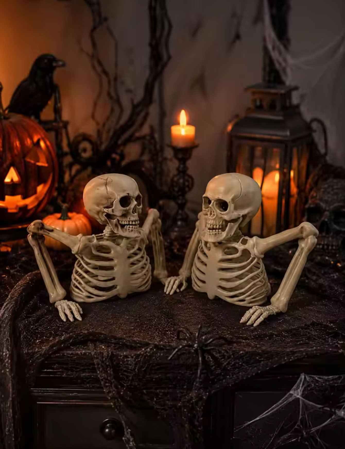Halloween Skeleton Decoration - Cadılar Bayramı Yarım İskelet Partisi, Korkunç