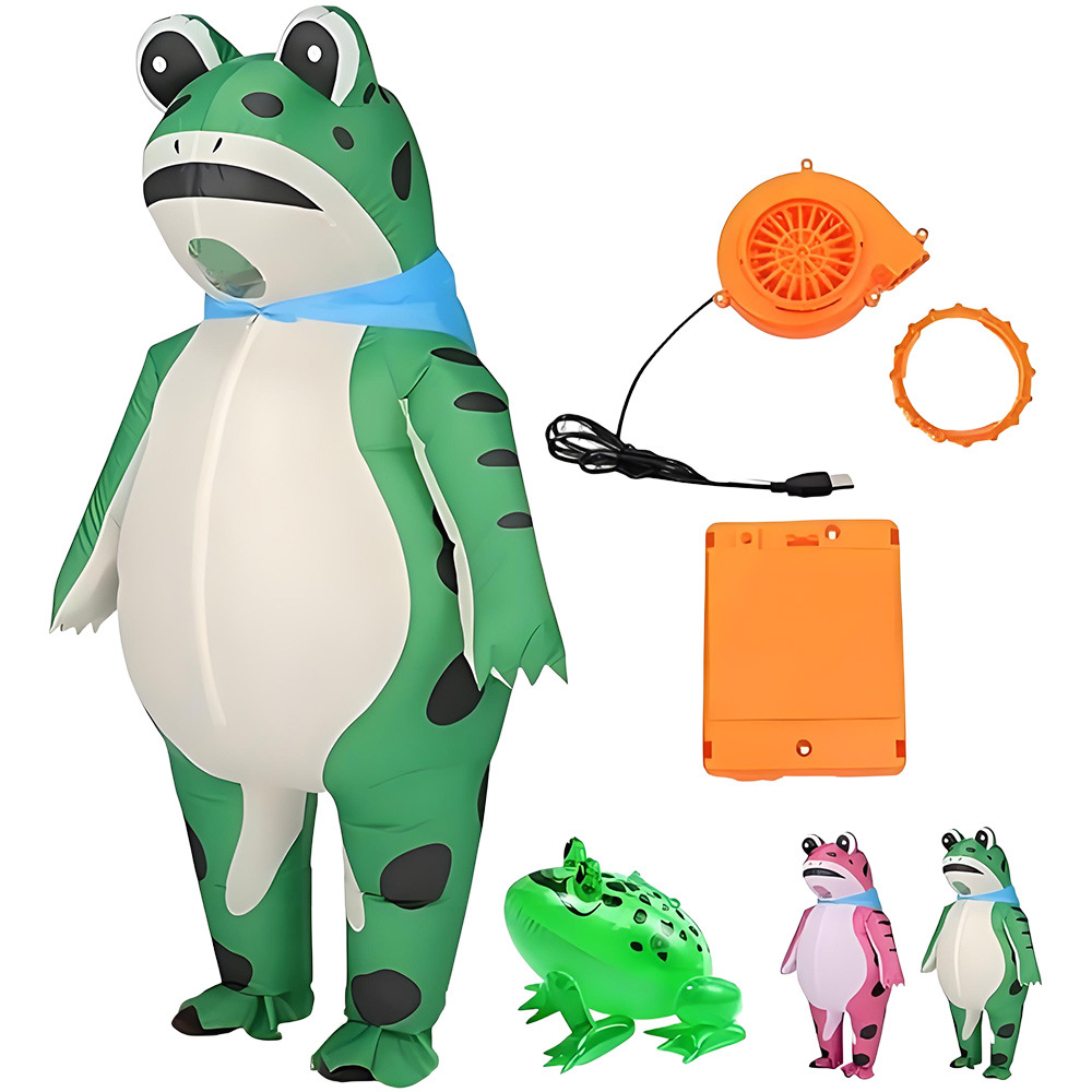 Halloween Costume Adult - ZOETOPKID Şişme Kurbağa Cosplay Kostümü Komik