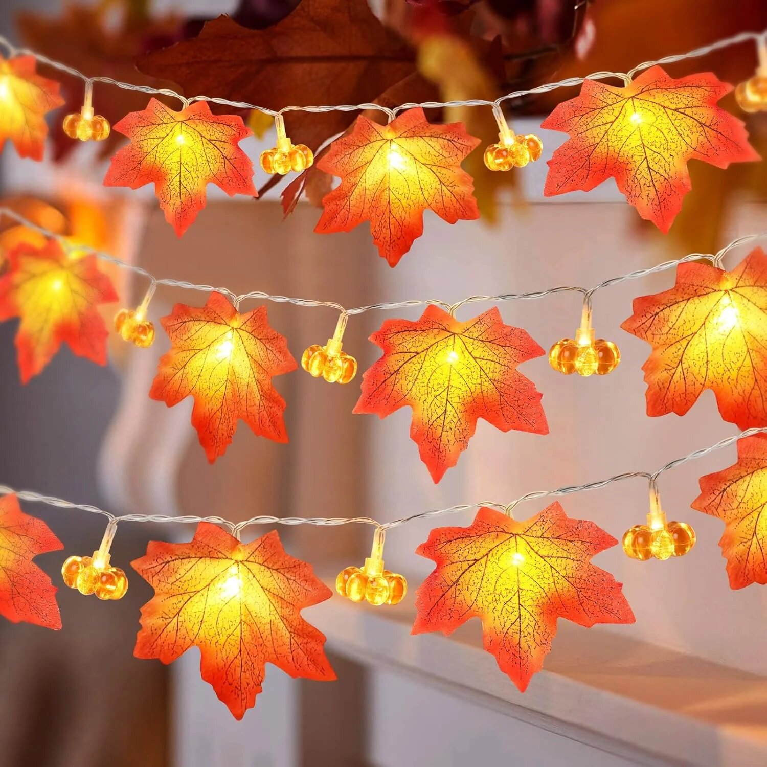 59in/118in Cadılar Bayramı Bal - Halloween Led String Lights Orange incelemesi ve fiyatı