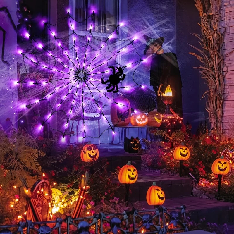 Cadılar Bayramı Örümcek Ağı LE - Halloween Led String Lights Orange incelemesi ve fiyatı
