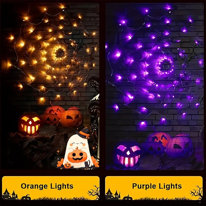 Cadılar Bayramı Örümcek Ağı LE - Halloween Led String Lights Orange incelemesi ve fiyatı