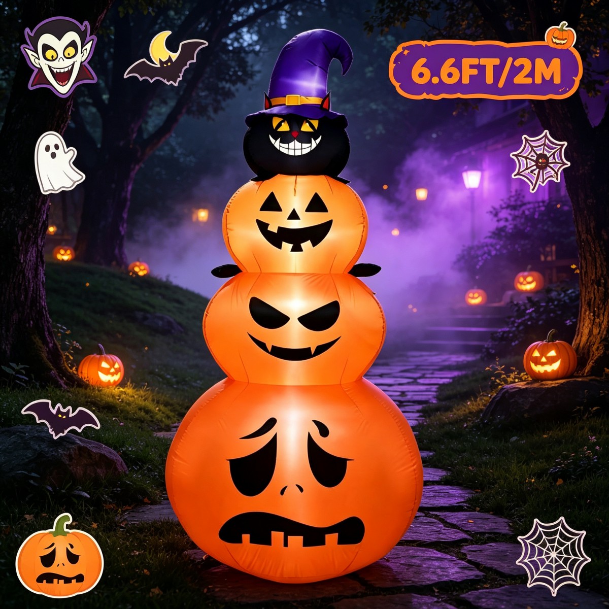 Dış Mekan Tatil Süslemeleri Ca - Halloween Pumpkin Decor Led incelemesi ve fiyatı