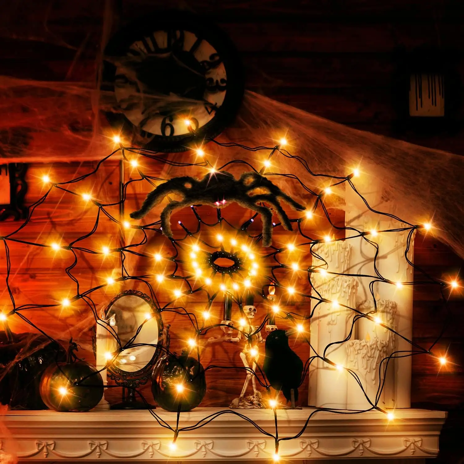 Cadılar bayramı LED ışık dize  - Spider Web Halloween Decoration incelemesi ve fiyatı